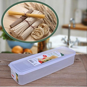 Mua Hộp đựng thực phẩm dáng dài nắp dẻo hàng Nhật 1 1L  Hộp đựng hành lá  hộp đựng mỳ ống