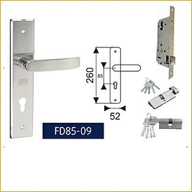 Khóa tay gạt INOX 304 Neo FD85-11 - dùng cho cửa gỗ, cửa nhôm, cửa sắt