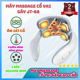 Máy Massage Cổ Vai Gáy Cao Cấp Công Nghệ Mới Nhất, Nén Nóng Hồng Ngoại Với Tám Điểm Mát Xa Chuyên Sâu, Giảm Đau Mỏi Cơ