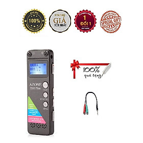 Mua KHUYẾN MÃI KHỦNG  SỐ LƯỢNG CÓ HẠN - ROGTZ - Máy ghi âm Azone T30 Plus Ghi âm 80 giờ Dung lượng 8GB Micro kép Chống ồn chủ động Màn hình LCD Đa định dạng WMA  MP3  WAV Bảo mật Hội thảo Họp hành Ghi ý tưởng Hàng chính hãng