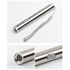 Mua Đèn pin mini LED chiếu sáng và laser 2 trong 1 dùng pin