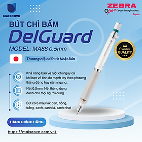 Viết chì bấm không gãy Zebra Delguard ER 0.5mm - [Chính hãng