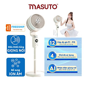 Mua Quạt Điện Cây Masuto MS Smart Air Thông Minh AI  Điều Khiển Bằng Giọng Nói Tiếng Việt  Quạt Mát Ion Âm Bổ Sung Oxy  Điều Hòa Không Khí  Có Remote Từ Xa - Hàng chính hãng