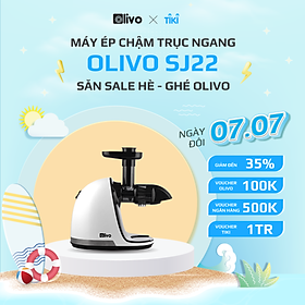 Máy Ép Chậm Trục Ngang Olivo SJ22 [Hàng Chính Hãng] Ép Rau Không Lo Kẹt Máy - Ép Kiệt Bã - Dễ Vệ Sinh