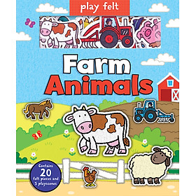 [Download Sách] Sách tương tác sticker - Trang trại động vật – Play felt farm animals