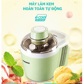 Máy Làm Kem Hoàn Toàn Tự Động Tiross TS9090 (Xanh) - Hàng Chính Hãng