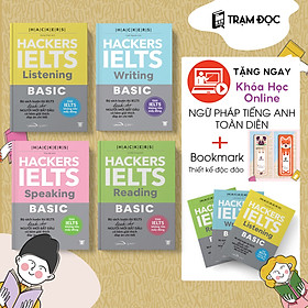 Trạm Đọc Official | Combo sách Hackers Ielts Basic (Bộ 4 Cuốn)