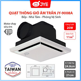 Mua Quạt Hút Thông Gió Gắn Âm Trần JYE (JY-9008A) Công Suất 20W  Đường Ống Ngang Dùng Cho Nhà Vệ Sinh & Phòng Tắm - Hàng Chính Hãng