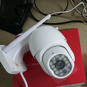 Mua Camera IP ngoài trời X6000 Xoay 360 độ FullHD 1080P chống nước chống bụi dùng ứng dụng Yoosee Ban đêm có màu - Hàng nhập khẩu - X6000 Mini 16 Bóng LED