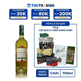 Rượu Vang Trắng Ballon D'OR Sauvignon Blanc Varietal 750ml 12% - 14% - Không Hộp