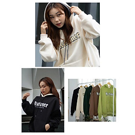 Áo Hoodie Nỉ In Chữ SCATSNER Dáng Thụng Mũ 2 Lớp Dây Rút Nhiều Màu Siêu Hot