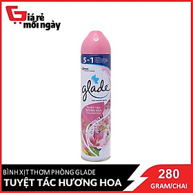 Bình Xịt Thơm Phòng Glade Nature Tuyệt Tác Hương Hoa 280g