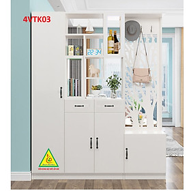 Mua Vách ngăn phòng khách  vách ngăn tủ kệ bằng gỗ 4VTK03 - Nội thất lắp ráp Viendong adv