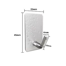 Mua Móc treo đồ dán tường Inox 304 tiện dụng chịu trọng lượng 10kg
