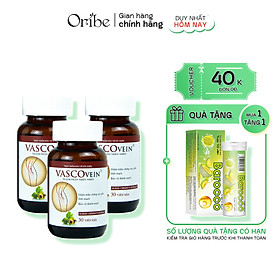 Combo 3 Thực phẩm chức năng Dân Khang Pharma Viên Uống Làm Giảm Và Phòng Ngừa Suy Giãn Tĩnh Mạch Vascovein (30 viên/hộp)