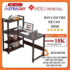 Mua Bàn làm việc  học tập kèm giá sách cao HOLI kiểu káng độc đáo  Khung Sắt Sơn Tĩnh Điện chịu lực tốt