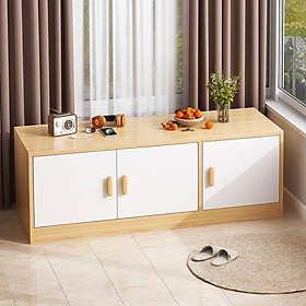Mua Tủ ban công  tủ để đầu giường dọc tường để đồ nhiều ngăn có cánh tủ tiện lợi 34x34x100 TAGO ND30