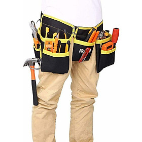 Túi công cụ vải Oxford dày túi eo của bảo trì túi điện có khả năng chống mặc đôi màu vàng và đen