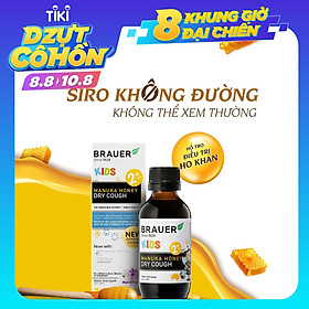 Hỗ Trợ Chữa Ho Cho Trẻ Brauer Kids Manuka Honey Dry Cough Chứa Các Thành