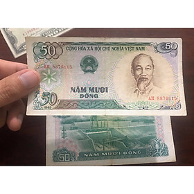 Mua Tờ 50 đồng Việt Nam 1985 đợt 1  tiền cổ bao cấp sưu tầm