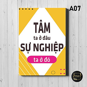 Tranh Slogan Tạo Động Lực Để Bàn Đóng Khung Cao Cấp Trang Trí Bàn Làm Việc Văn Phòng Khổ 25x35cm - Halo Deccor