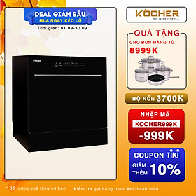 Mua Máy rửa bát Kocher KDEU-8839 6 chế độ rửa + 5 chức năng thông minh - Hàng chính hãng