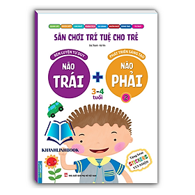 Hình ảnh Sách - Sân chơi trí tuệ cho trẻ - Não trái + Não phải 3 - 4 tuổi - quyển 2