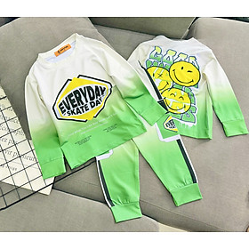 Đồ bộ bé trai, Bộ ngủ dài tay cho bé trai hình thể thao Siêu nhân từ 12-40kg chất thun lạnh mềm mịn mát