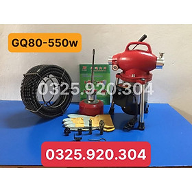 Mua Máy thông cống GQ80-550 cho gia đìnhgồm 1cuộn D16(12m)+1cuộn D8(4m)+6 đầu thông  thông tắc bồn cầu  dây lò xo