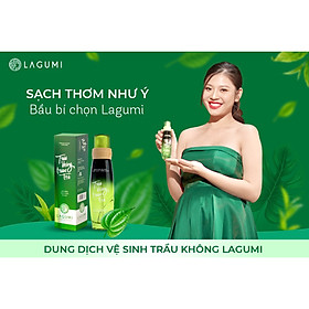 Dung dịch vệ sinh phụ nữ Lagumi Trầu Không Tràm Trà 100% thiên nhiên 100ml