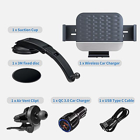 2023 MỚI 15W Fast Wireless Sarger Mount For Galaxy Z Fold 4/3 Giá treo ô tô Bộ sạc nhanh cho Galaxy Z Fold 4/3/2