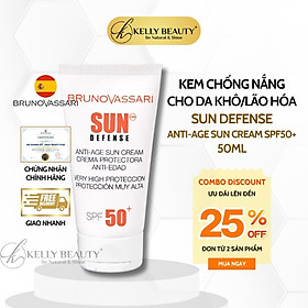 Kem Chống Nắng Cho Da Khô, Lão Hóa Anti-Age Sun Cream SPF 50+ - Bruno Vassari | Kelly Beauty