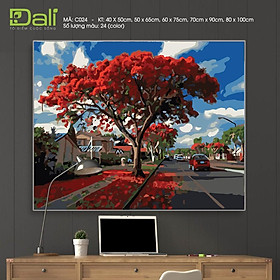 Tranh treo tường tự tô màu số hóa DALI Tranh phong cảnh C024