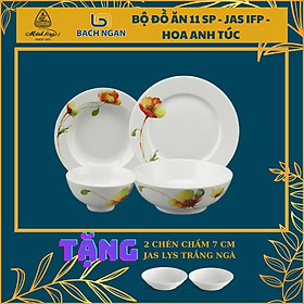 Bộ đồ ăn 11 sản phẩm Jasmine. IFP Anh Túc - Gốm sứ cao cấp Minh Long I