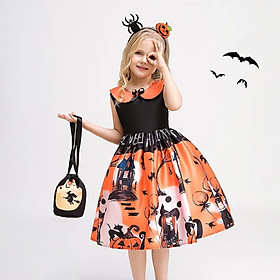 Váy đầm hóa trang Halloween xinh xắn cho bé gái dự tiệc