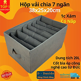 Hộp đựng đồ chia ngăn 7 - 9 và 12 ngăn sắp xếp quần áo Danido - Khay đựng đồ chia ngăn tiện ích, chất liệu cao cấp