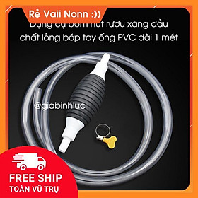 Mua Ống hút chất lỏng bóp tay ống PVC mềm dài 1 mét      dụng cụ bơm hút chất lỏng xăng
