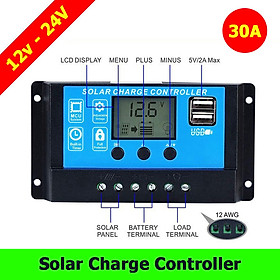Mua Bộ điều khiển sạc pin năng lượng mặt trời 30A 12V 24V