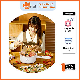Mua Nồi Lẩu Điện Đa Năng Dung Tích 2 6 Lít Midimori MDMR-569 (750W) Không Kèm Xửng Hấp – Hàng Chính Hãng