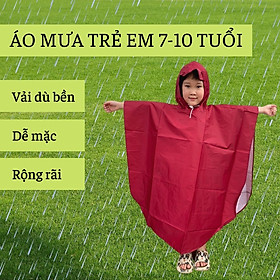 Mua Áo đi mưa cánh dơi trẻ em  chất liệu vải dù chống nước cho bé từ 6-10 tuổi