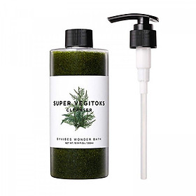 Sữa rửa mặt thải độc rau củ Byvibes Wonder Bath Super Vegitoks Cleanser 300ml (Màu xanh)