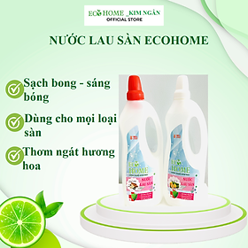 Nước Lau Sàn Công Nghệ Sinh Học ECOHOME 1 Lít Hương Quế Sả Chanh Giúp Tẩy