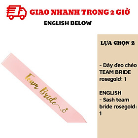 Dây đeo chéo tiệc chia tay độc thân Bride To Be sash ctdt32