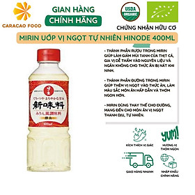 Mirin Uớp Vị Ngọt Tự Nhiên Hinode 400ml, Dùng Làm Xốt Ướp Thịt Ngon Hơn