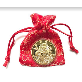 Mua Đồng Xu Hình Con Rồng Màu Vàng Giúp Mang Lại Năng Lượng Mạnh Mẽ Cho Gia Chủ - TMT Collection - MS373