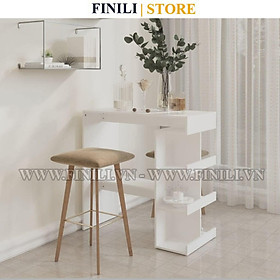 Mua Bàn Nhà Bếp Bàn Phòng Ăn FINILI Trong Nhà Màu Trắng-Gỗ-Đen FNLO324