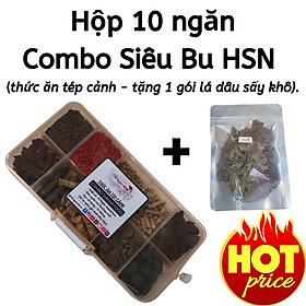 Hộp 10 loại thức ăn giúp tép lớn nhanh, kích màu, lột cứng vỏ - Thức ăn tép cảnh | Hingaostore
