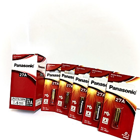 Mua Vỉ 5 viên Pin cửa cuốn remote 27A A27 Panasonic Alkaline LRV27A