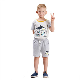 Quần Áo Bé Trai Thun In Shark 18-33 kg Vải 100% COTTON - MEEJENA - 411