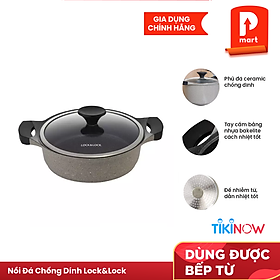Nồi đá Lock&Lock Stone 2 tay cầm LCA6242D 24cm